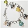 Image 1 : Silver 7.5" Gemstone Italian Design Bracelet (~weight 13.71g), Suggested Retail Value $300