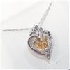Image 2 : Silver Natural Citrine 20" Necklace, Suggested Retail Value $100