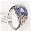 Image 5 : 14K White Gold Tanzanite(1.9ct) Diamond(0.2ct) Ring (~Size 6) (~weight 3.8g), Made in Canada, Apprai