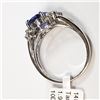 Image 6 : 14K White Gold Tanzanite(1.9ct) Diamond(0.2ct) Ring (~Size 6) (~weight 3.8g), Made in Canada, Apprai
