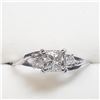 Image 1 : 14K White Gold Diamond (0.60Ct,Si,I-J)+0.05Ct Ring (~Size 6) (~weight 1.6g), Appraised Retail $3900