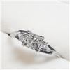 Image 3 : 14K White Gold Diamond (0.60Ct,Si,I-J)+0.05Ct Ring (~Size 6) (~weight 1.6g), Appraised Retail $3900