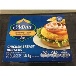Mina Chicken Breast Burgers 1.84KG
