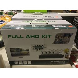Full AHD Kit 1080P 4MP 4ch Real-Time w/ Weatherproof AHD Cameras