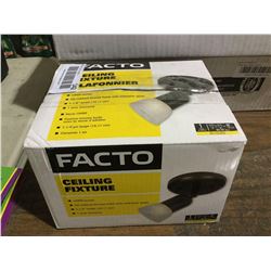 Facto Ceiling Fixture - Oil Rubbed Bronze Finish