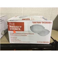 Project Source 12" 2-Light FlushmountCeiling Fixtures