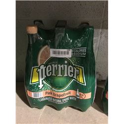 Perrier Pink Grapefruit Carbonated Natural Spring Water (6 x 1L)