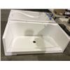 Image 1 : NEW white acrylic 3 sided walk in shower/tub base