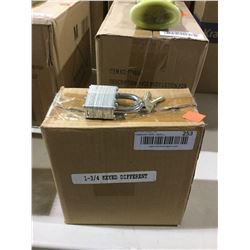 Case of 1-3/4 Keyed Pad Locks
