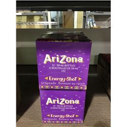 Arizona Grape Energy Shot (12 x 59mL) Lot of 2