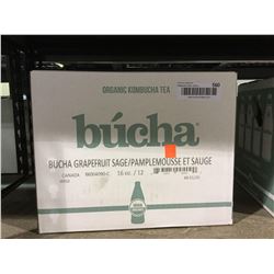 Case of BuchaGrapefruit Organic Kombucha Tea (12 x 473mL)