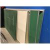 Image 2 : 3 X CHALK BOARDS (6' X 4', 10' X 4', 10' X 4' WITH MIRROR) & 8' X 4' TACK BOARD