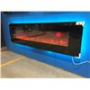 Image 8 : 94" DYNASTY LED WALL MOUNT FIREPLACE WITH HEATER & REMOTE - ADJUSTABLE DISPLAY & BACK LIGHTING