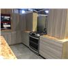 Image 2 : 12' X 10'6"  KITCHEN CABINET SET WITH SILVER OAK FINISH 40" H UPPER CABINETS/MAPLE HARDWOOD DRAWERS