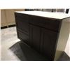 Image 2 : 10' X 10' KITCHEN CABINET SET WITH ESPRESSO BEECH HARDWOOD FINISH 40" H UPPER CABINETS/MAPLE