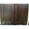 Image 4 : 10' X 10' KITCHEN CABINET SET WITH ESPRESSO BEECH HARDWOOD FINISH 40" H UPPER CABINETS/MAPLE