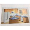 Image 7 : 10' X 10' KITCHEN CABINET SET WITH ESPRESSO BEECH HARDWOOD FINISH 40" H UPPER CABINETS/MAPLE