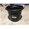 Image 1 : 2 X HEAVY DUTY BLACK 65L BUCKETS WITH ROPE HANDLES - L