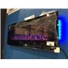 Image 2 : PARAMOUNT 50" LED WALL MOUNT FIREPLACE ADJUSTABLE DISPLAY/HEATER & REMOTE CONTROL