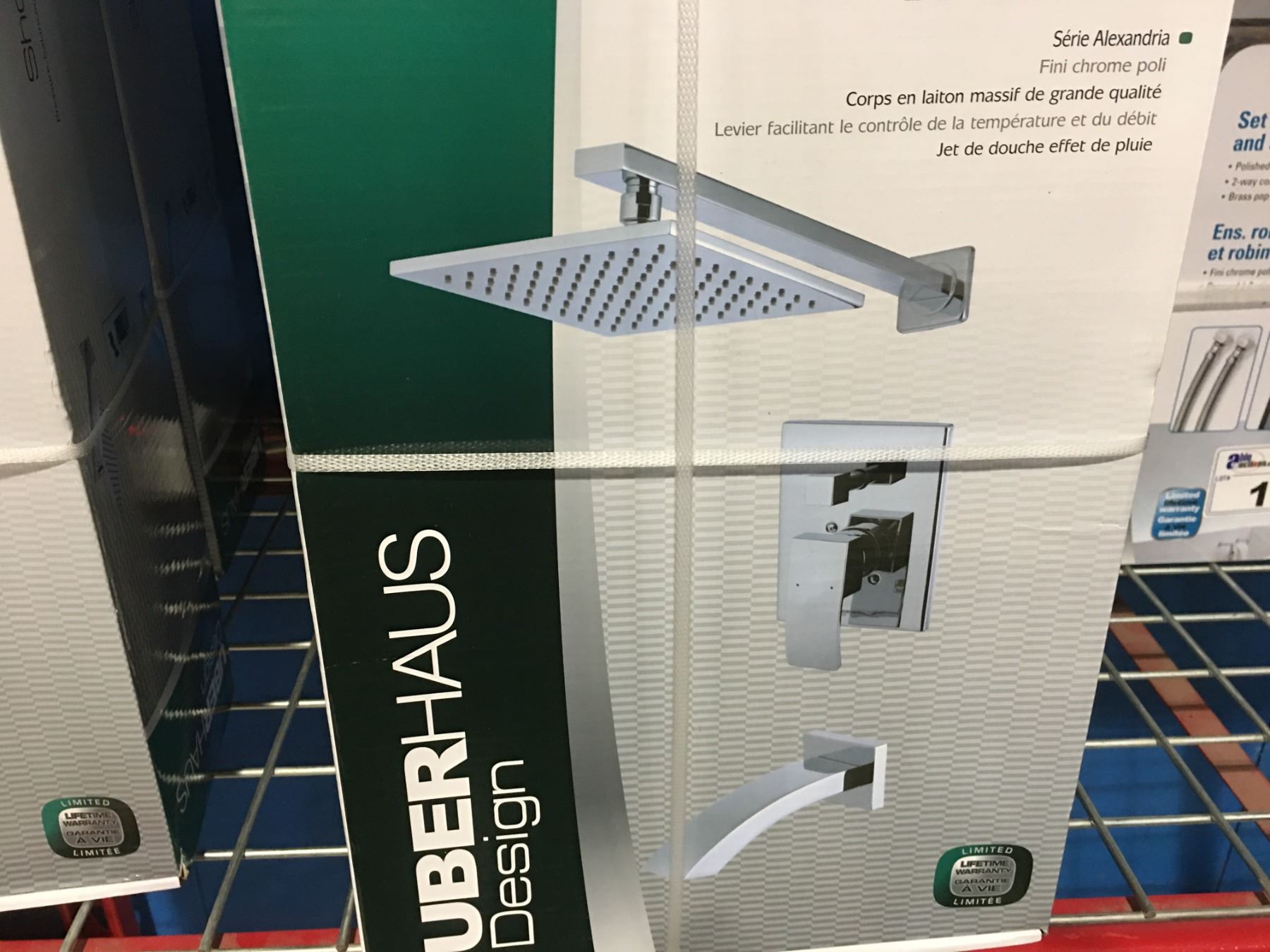 UBERHAUS BATHTUB & SHOWER SET WITH RAINSHOWER SPRAY