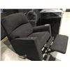 Image 2 : BLACK UPOLSTERED RECLINER/ROCKER