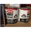 Image 2 : KRYLON RUST PAINT (BLACK/WHITE & RED) 30 BOXES (4 1/2 PINT CANS)