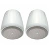 Image 1 : Qty 2 New in Box JBL Control 67 P/T-WH Extended Bass Full Range Pendant Speakers