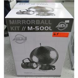 New in Box ADJ American Disc Jockey Mirror Ball Kit M500L 12" Disco Ball