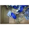 Image 2 : Box Multiple Misc Casters w/ Blue Wheels
