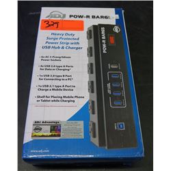 ADJ American DJ Pow-R Bar6 Heavy Duty Power Strip w/ Surge Protector & USB