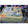 Image 2 : Multiple Misc Mounting Hardware Clamps, Vises, Cotter Pins, Half Couplers, Washers etc