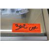 Image 8 : Wood & Glass Display Case with Sliding Back Doors and 3 Shelves