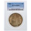 Image 1 : 1896 $1 Morgan Silver Dollar Coin PCGS MS63 Nice Color