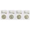 Image 1 : Lot of (4) 1923 $1 Peace Silver Dollar Coins NGC MS63