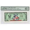 Image 1 : 1997 $1 Disney 25th Anniversary Mickey the Sorcerer Note PMG 65EPQ