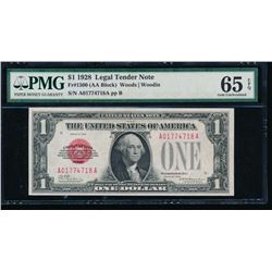 1928 $1 Legal Tender Note PMG 65EPQ
