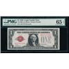 Image 1 : 1928 $1 Legal Tender Note PMG 65EPQ