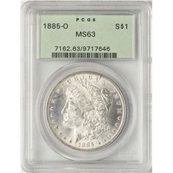 1885-O $1 Morgan Silver Dollar Coin PCGS MS63