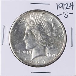 1924-S $1 Peace Silver Dollar Coin