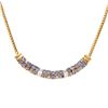 Image 1 : Plated 18KT Yellow Gold 1.65ctw Tanzanite and Diamond Pendant with Chain