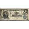 Image 1 : 1902 DB $20 Franklin NB of Washington, DC CH# 10504 National Currency Note