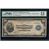 Image 1 : 1915 $10 Kansas City Federal Reserve Bank Note PMG 15