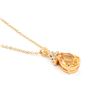 Image 2 : Plated 18KT Yellow Gold 3.75ct Citrine and Diamond Pendant with Chain