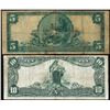 Image 2 : Set of 1902 PB $5/10 Citizens NB of Washington, PA CH# 3383 National Currency Notes