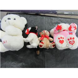BOX WITH ASSORTED PLUSH & ANIMATED TOYS