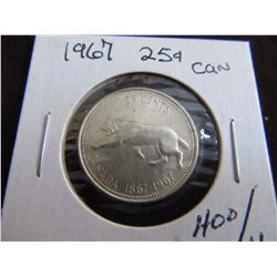 1867 - 1967 CANADA CENTENNIAL NICKEL