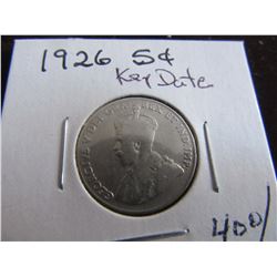 1926 CANADA KEY DATE/RARE NICKEL