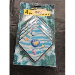 NEW - BEST COLLECTION 4 PIECE COASTER SET - PER PKG