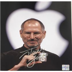 Signed Steve Jobs -  Holding up ipod Photo