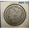 Image 1 : 1884-CC MORGAN SILVER DOLLAR